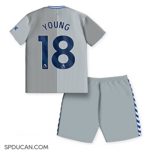 Dječji Nogometni Dres Everton Ashley Young #18 Rezervni 2023-24 Kratak Rukav (+ Kratke hlače)
